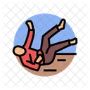 Caida Hogar Lesion Icono