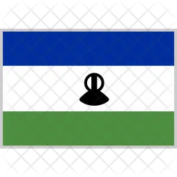 Lesotho Flag Icon