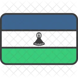 Lesotho Flag Icon