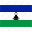 Flagge Land Lesotho Symbol