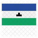 Lesotho Landesflagge Flagge Symbol