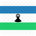 Lesotho Drapeau Monde Icône