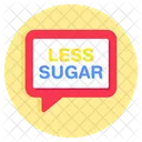 Less Sugar Chat Message Communication Icon