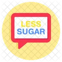 Less Sugar Chat Message Communication Icon