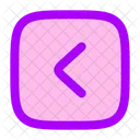 Less Than Square Icon