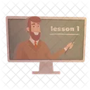 Lesson Book Learning Icon