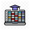 Lesson Schedule Education Icon