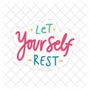 Let yourself rest  Icon