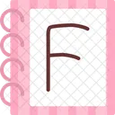 Letra mayúscula f  Icono