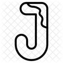 Letra J Alfabeto Letra Icono