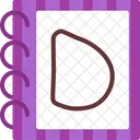 Letra mayúscula d  Icono