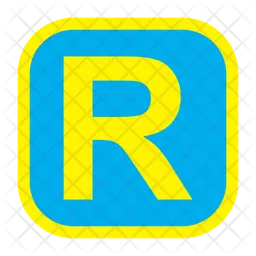 Letra r  Icono