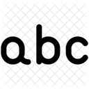 Alfabeto Letras Pequeno Icono