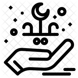 Mano de letras  Icono
