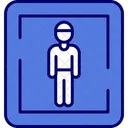 Signo de baño masculino  Icono