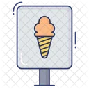 Letrero de helado  Icon