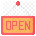 Puerta Abierta Firmar Icono
