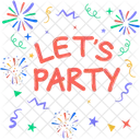 Lets Party Party Happy New Year Icon