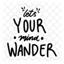 Lets your mind wander  Icon