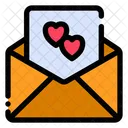 Letter Love Invitation Icon