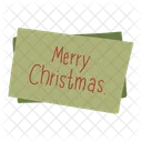 Christmas Letter Merry Christmas Icon