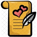 Letter Marriage Wedding Icon