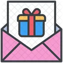 Christmas Letter Invitation Icon