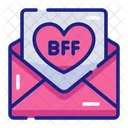 Letter Friends Note Icon