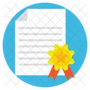 Contract Letter Approved Icon