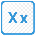 X Latin Letter Icon