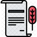 Letter Document Pen Icon