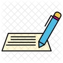 Letter Document Pen Icon