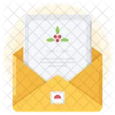 Letter Christmas Winter Icon