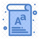 Letter Font Document Icon