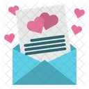 Letter Heart Message Icon