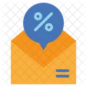 Letter Discount Sell Icon