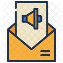 Letter Advertisement Horn Icon
