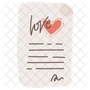 Letter Love Invitation Icon