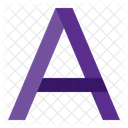 Letter A Logo Typography A Loading A Letter 아이콘
