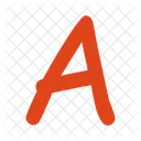 Letter Alphabet A Icon