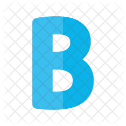 Letter b christmas festive font icon Royalty Free Vector