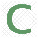 Letter Alphabet C Icon