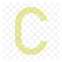 Letter Alphabet C Icon