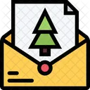 Letter Christmas Holidays Icon