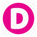Letter D D Alphabet Icon