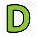 Letter D D Alphabet Icon