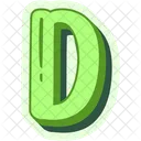 Letter D  Icon