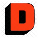 Letter D  Icon