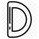 Letter D  Icon