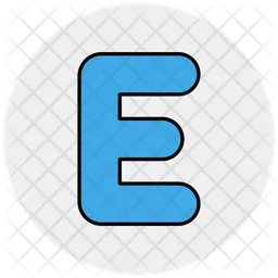 Letter e  Icon